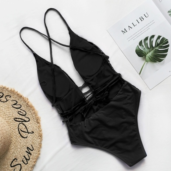 Last L! Sexy Multi Wrap Monokini Onepiece Swimsuit - Picture 6 of 7